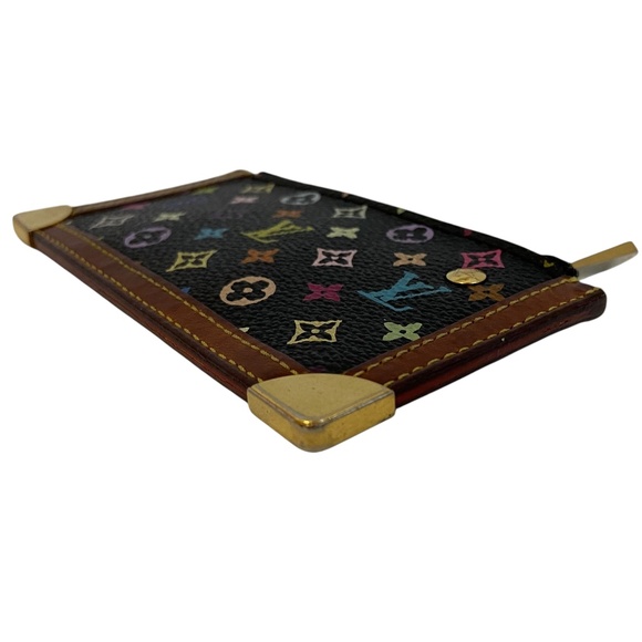 Authentic Louis Vuitton x Murakami Noir Multicolore Key Cles Holder Pouch- Y2K - Picture 10 of 16